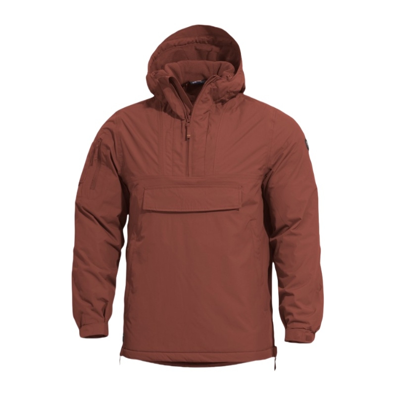 Windproof anorak with zipper