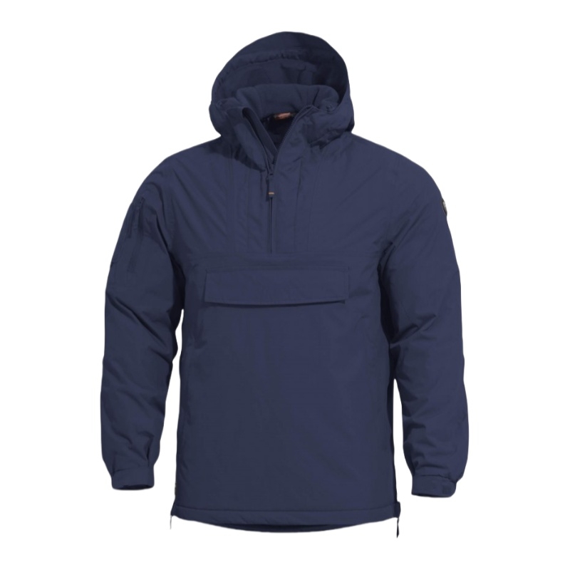 Windproof anorak with zipper