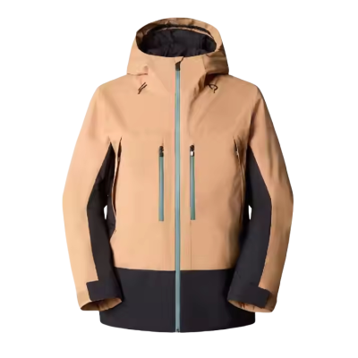 winter warm ski jacket on